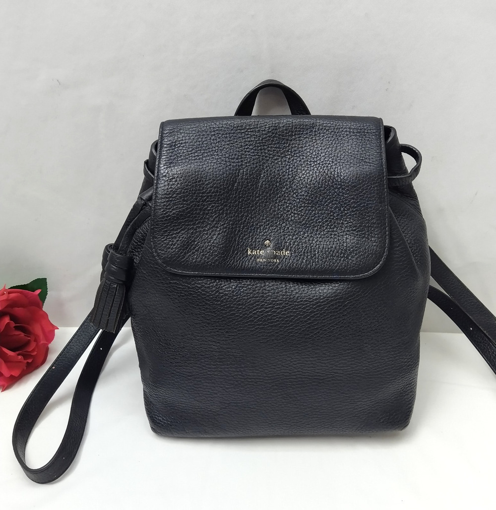 kate spade Black Leather Backpack